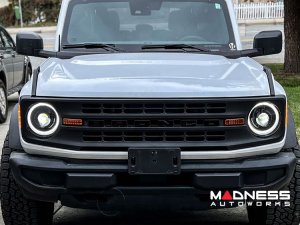 Ford Bronco Head Lights - Oculus Bi-LED Projector - Oracle - White